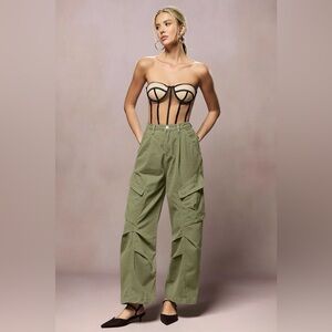 Micas Denim Ruched Pocket Jeans